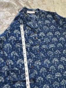 Blue Printed Kurta