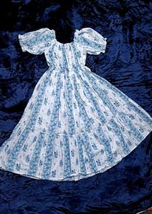 Blue Floral Sundress