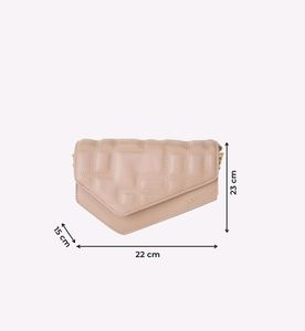 Iykyk Asymmetric Stich Textured Sling Bag