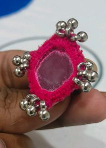 Handmade Mirror and Ghungroo Ring