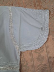 Light Blue Embroidered Tunic
