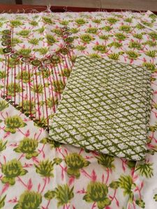 2 Cotton Suit Set With Dupatta