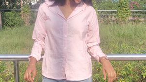 Pink Striped Button-Down Shirt