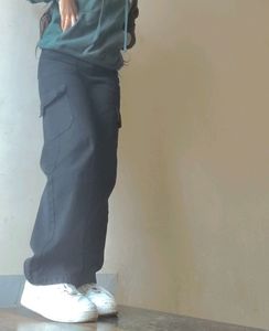 Black Cargo Jeans