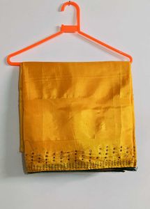 Yellow Embellished Saree