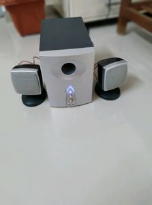 Intex 1400w Subwoofer &amp; Speakers (Wooden)