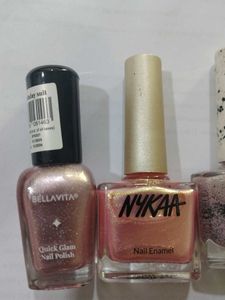 Glittery Nail Polish Bundle(Pink Hues)