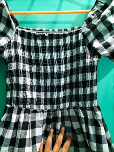 Urbanic Black And White Dress