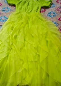 Neon Green Tulle Party Dress
