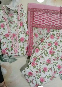 New Cotton Anarkali Suit set