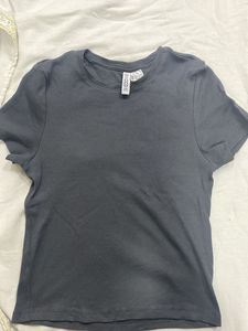 Grey crop Top