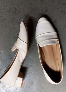 White Party Wear Loafers