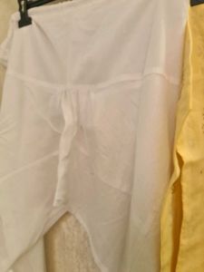 Beige Colour Embroidered Kurti With Narrow Pant