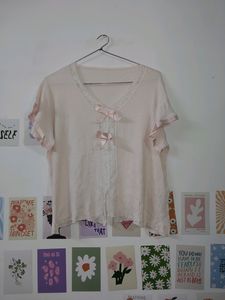 Pinterest Coquette Bow Top