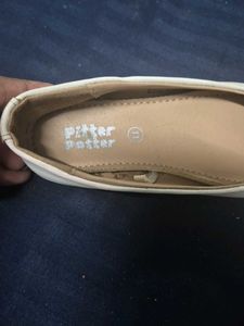 Cute White Bow Flats