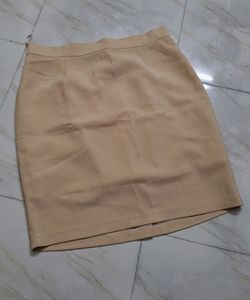 Biege Mini Skirt