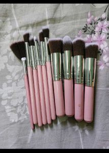 Makeup Brush Set - Pink