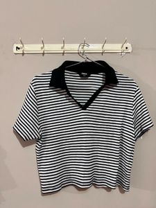 Max stripped Crop Top