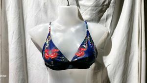 38211. Printed Bikini Top