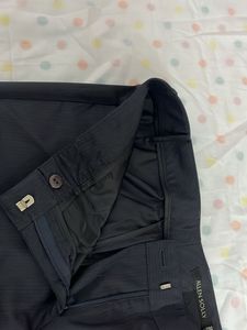 Allen Solly Charcoal Grey Formal Trousers