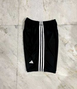 ADIDAS REAL MADRID BLACK 3 STRIPES SHORTS