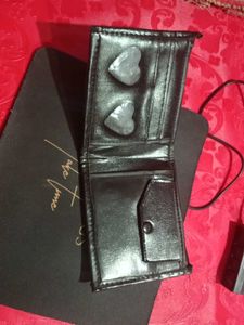 Black Leather Bi-Fold Wallet