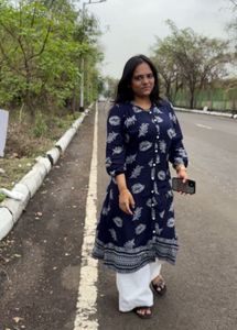 Blue Printed Kurta