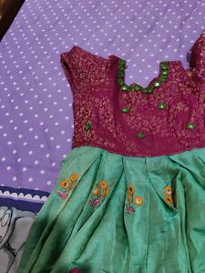 Lenin Jute Long Frock