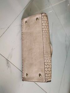 Woven Tote Bag with Metal Handle