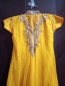 Beautiful Yellow Anarkali Dress 👗🌸✨