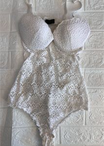 White Lace Bodysuit