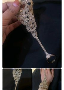 Floral Print Anarkali Dress With Bracelet Free