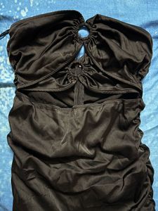 Black Cutout Mini Dress