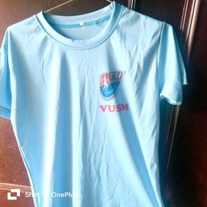 Light Blue Graphic T-Shirt