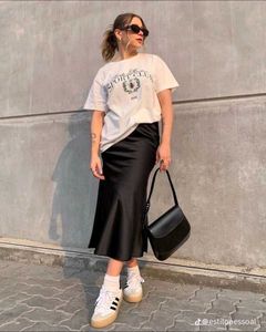 Combo Of Satin Skirt And Top