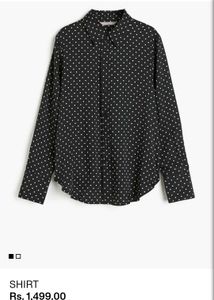 H&amp;M Shop Stock Clearance Black Shirt