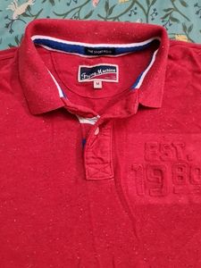 Flying Machine Red Polo Tshirt