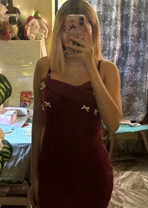 Cute maroon Mini Dress