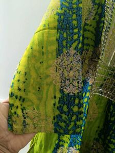 Green Embroidered Salwar Kameez