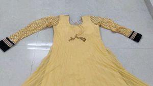 Yellow Color Anarkali