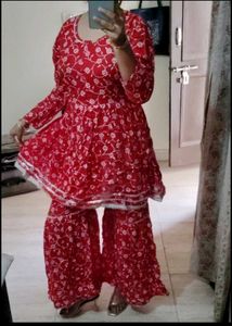 Bridal Red Sharara