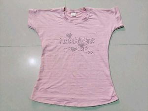 Cute Pink Striped Tee