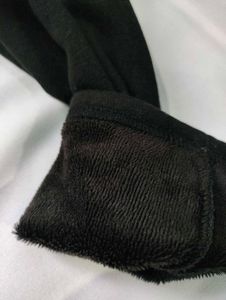 Fleece Lined Black Skirted Leggings