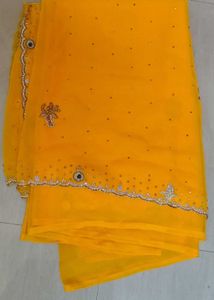 Worked Saree