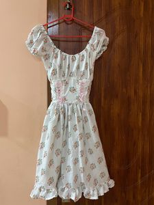 White Floral Dress