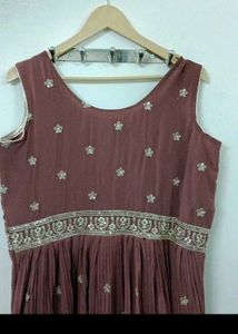 Elegant Embroidered Ethnic Gown