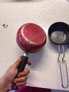 combo Used Nonstick Frying Pan and small pas