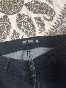 Black Cargo Jeans