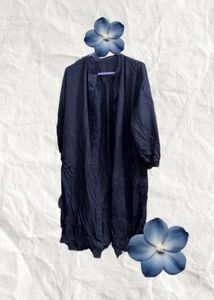 Elegant Navy Blue Shirt Dress