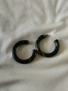 Wooden Hoop Earrings